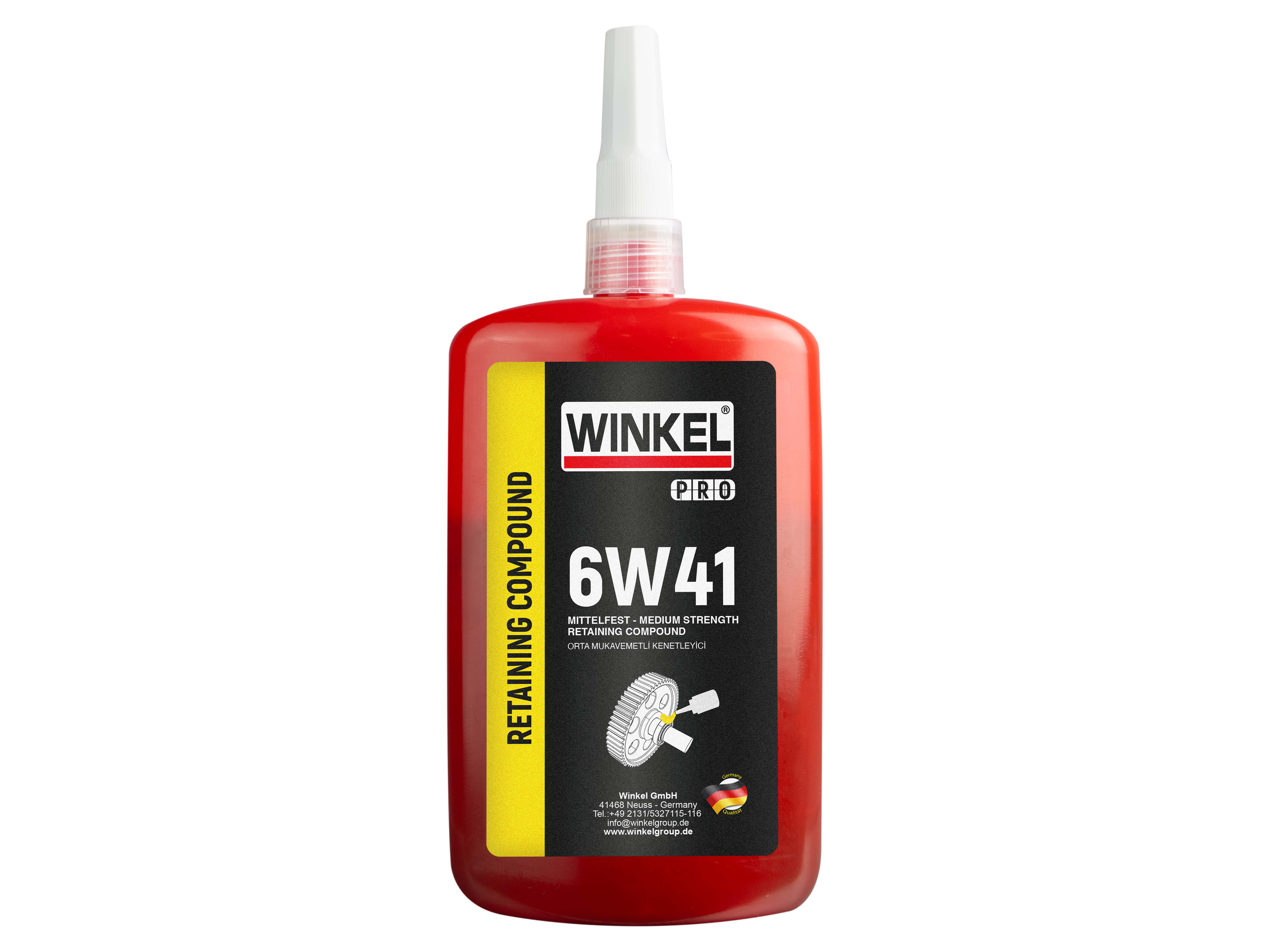 WINKEL PRO 6W41 Orta Mukavemetli Kenetleyici - 250 ML (SARI)