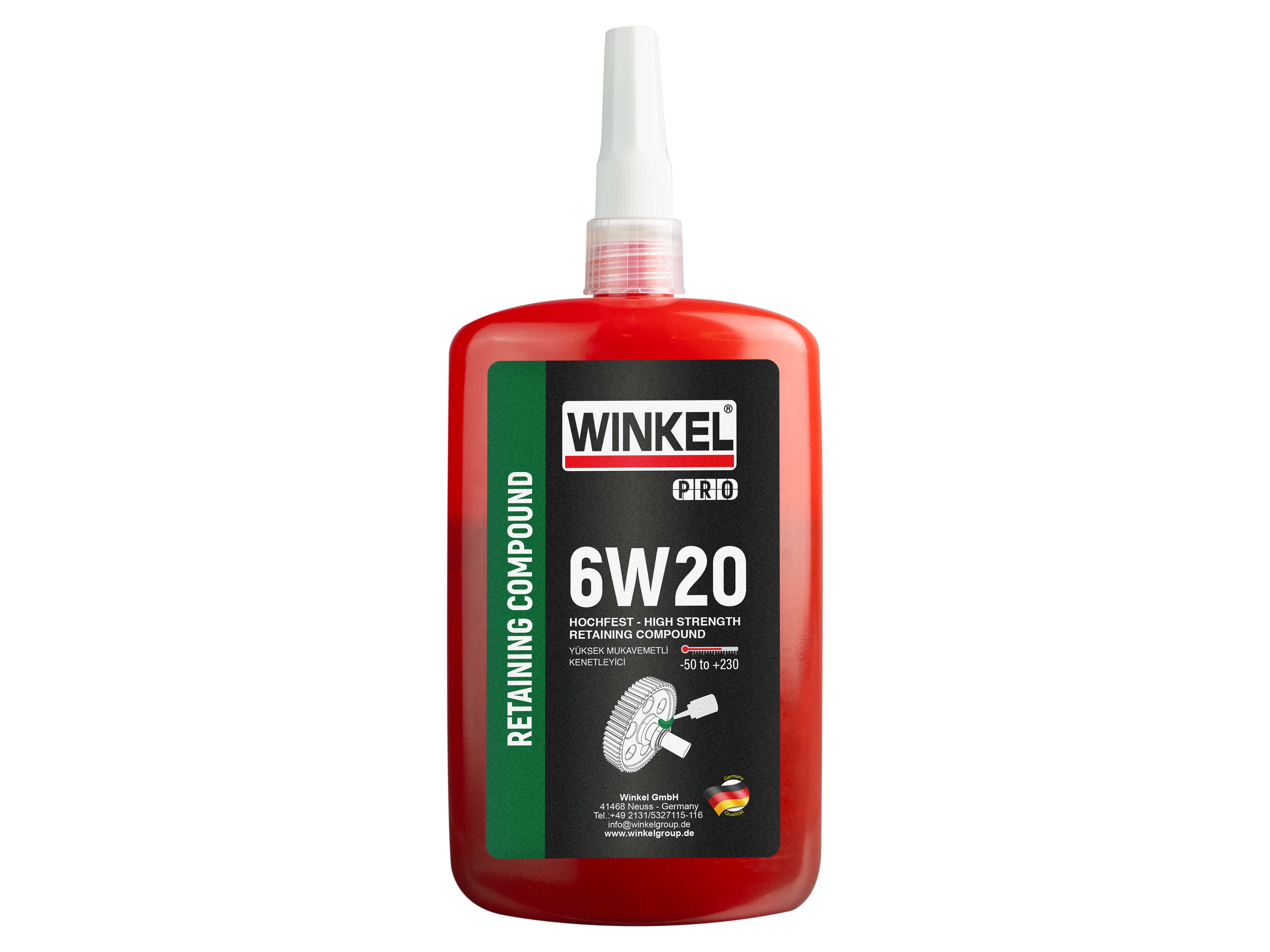 WINKEL PRO 6W20 Yüksek Mukavemetli Kenetleyici - 250 ML (YEŞİL)