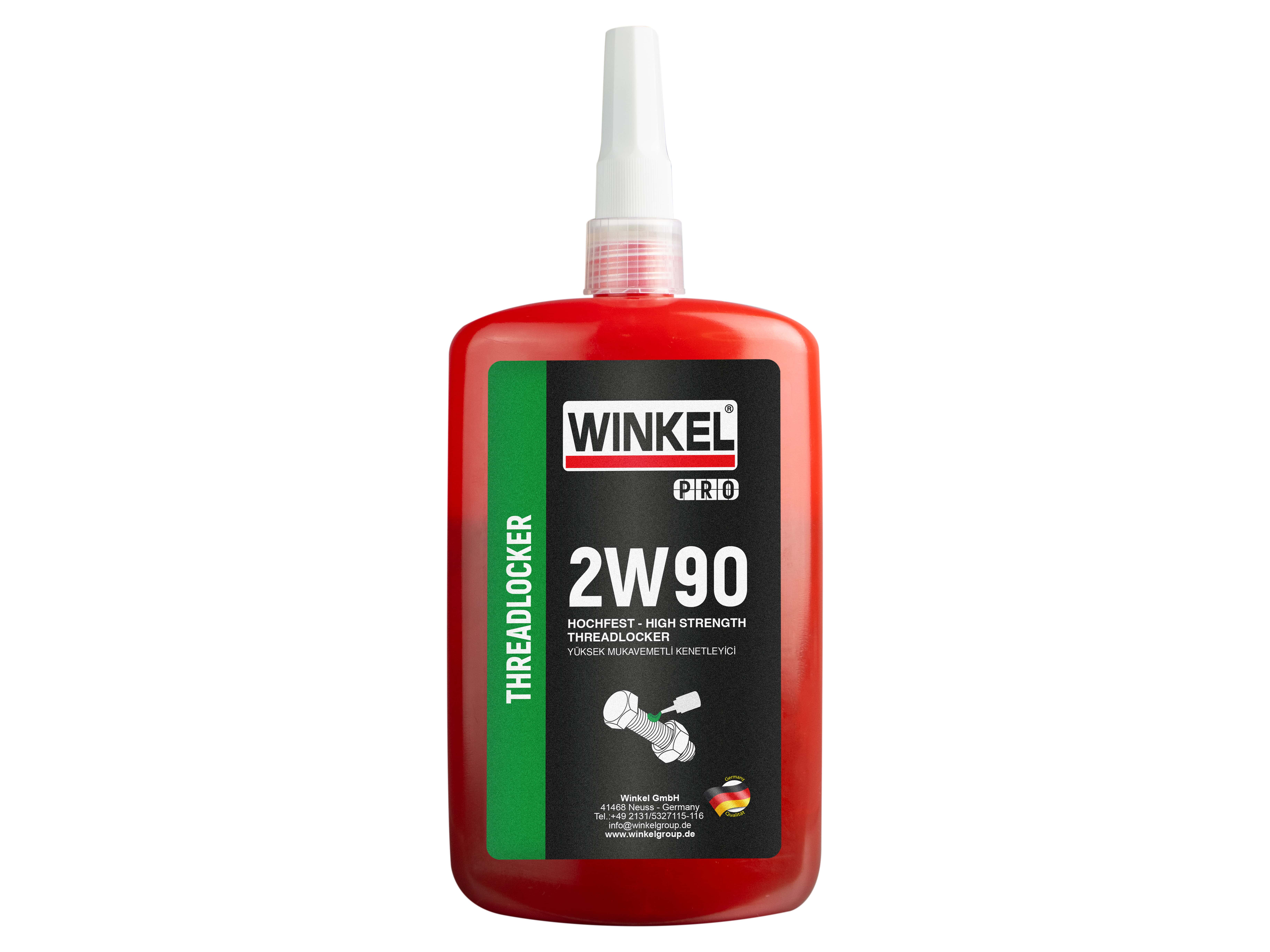 WINKEL PRO 2W90 Yüksek Mukavemetli Cıvata Sabitleyici - 250 ML (YEŞİL)