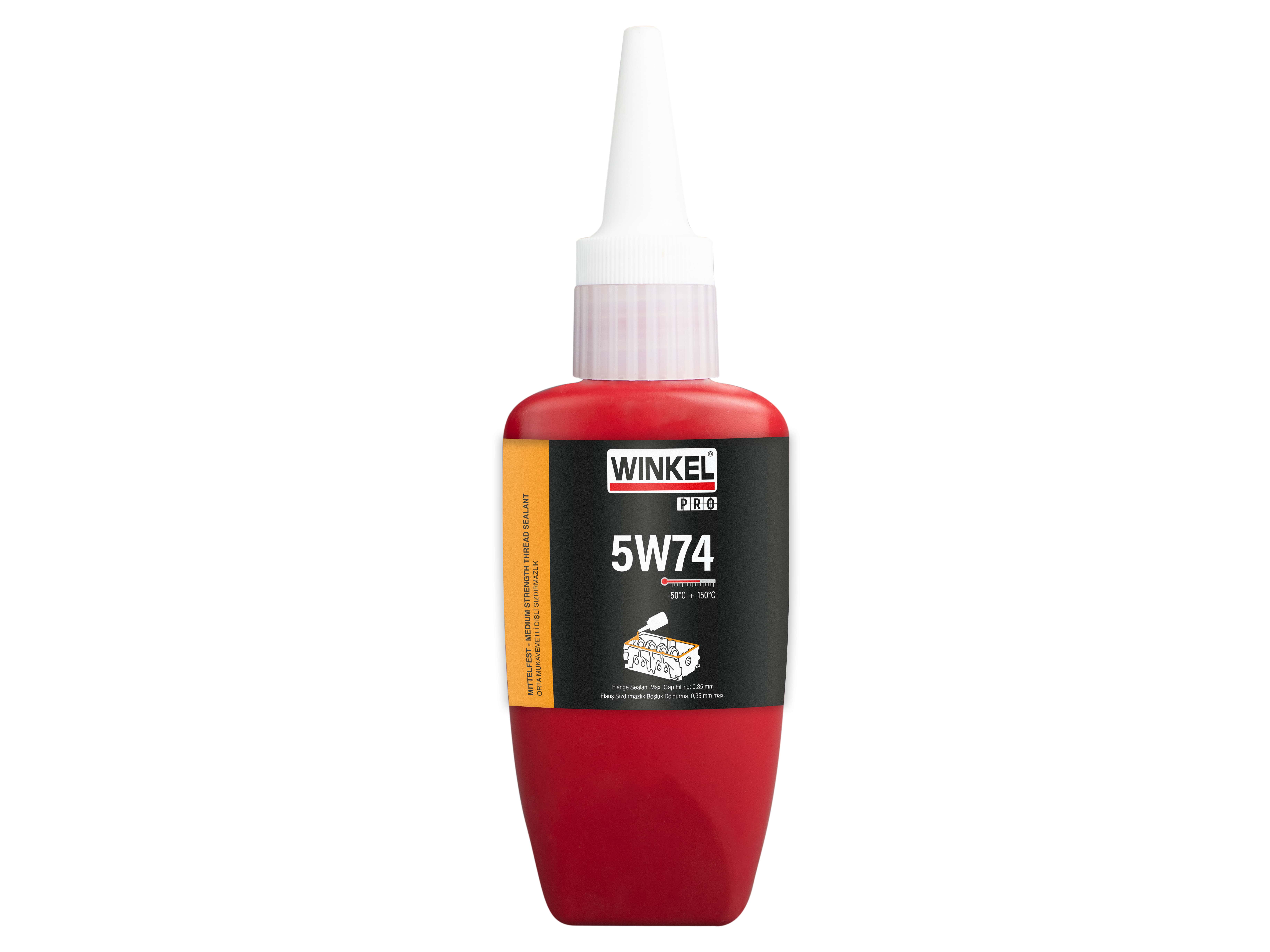WINKEL PRO 5W74 Orta Mukavemetli Contalama - 50 ML (TURUNCU)