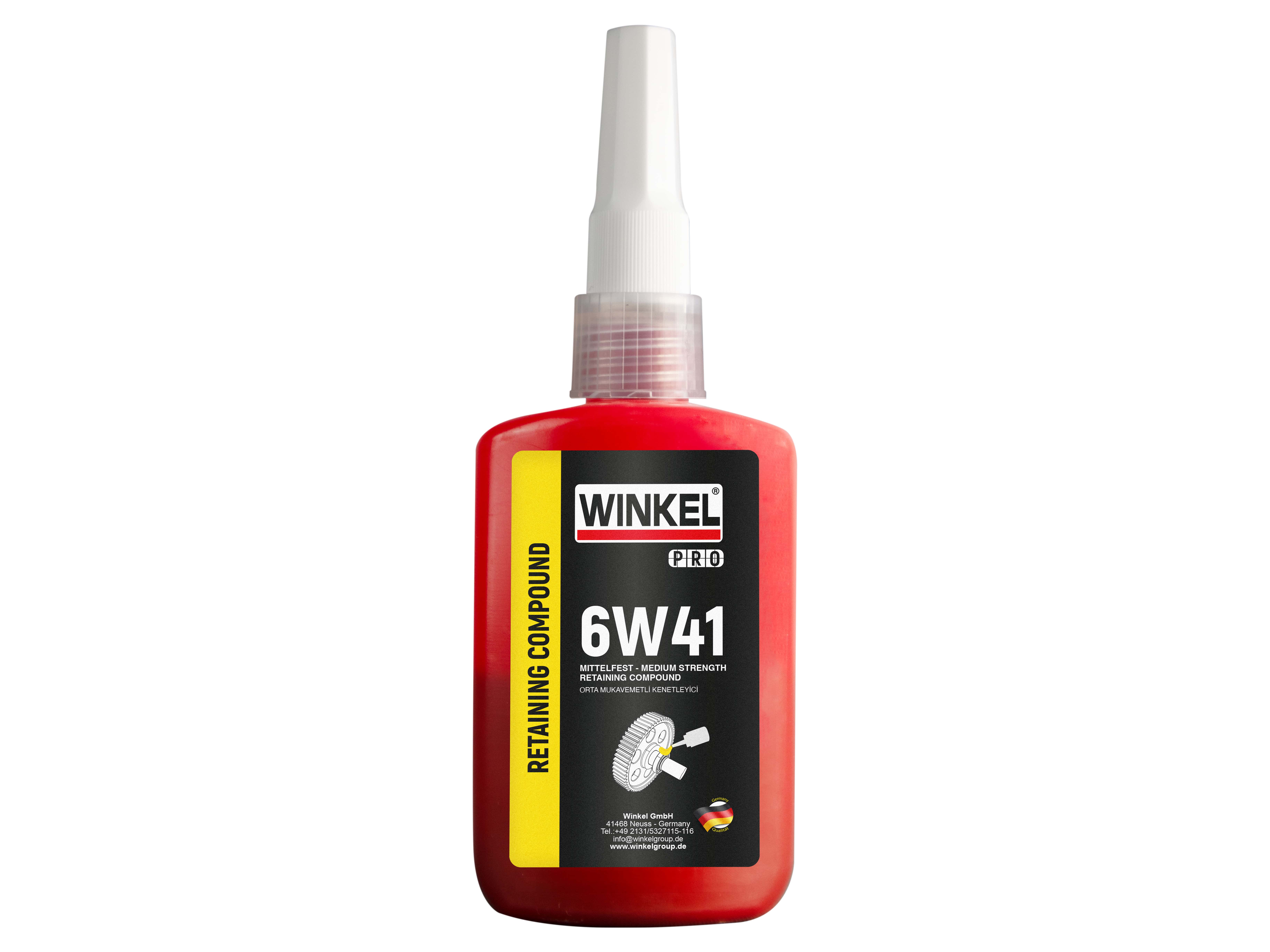 WINKEL PRO 6W41 Orta Mukavemetli Kenetleyici - 50 ML (SARI)