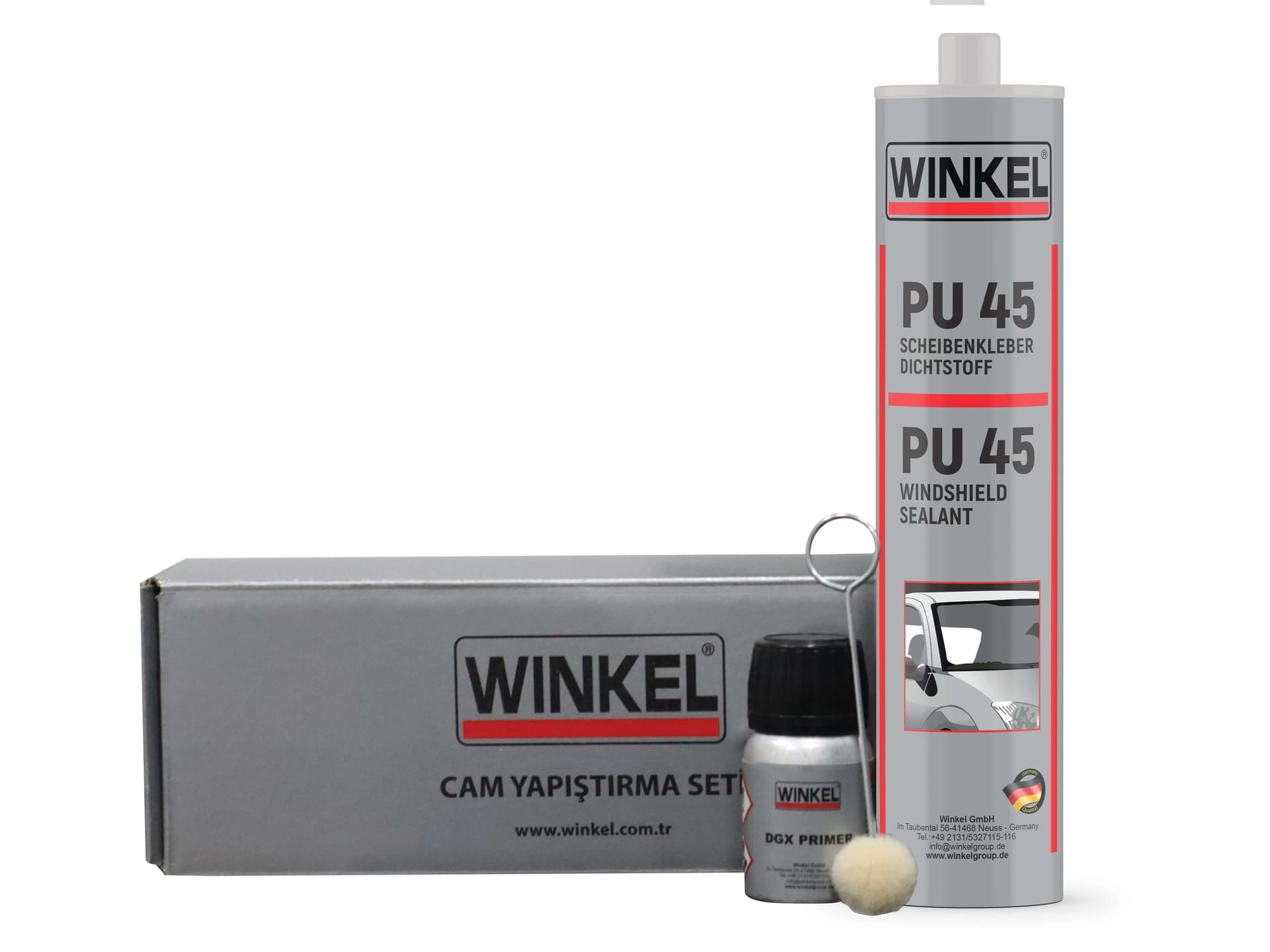 Oto Cam Yapıştırma Mastiği Set