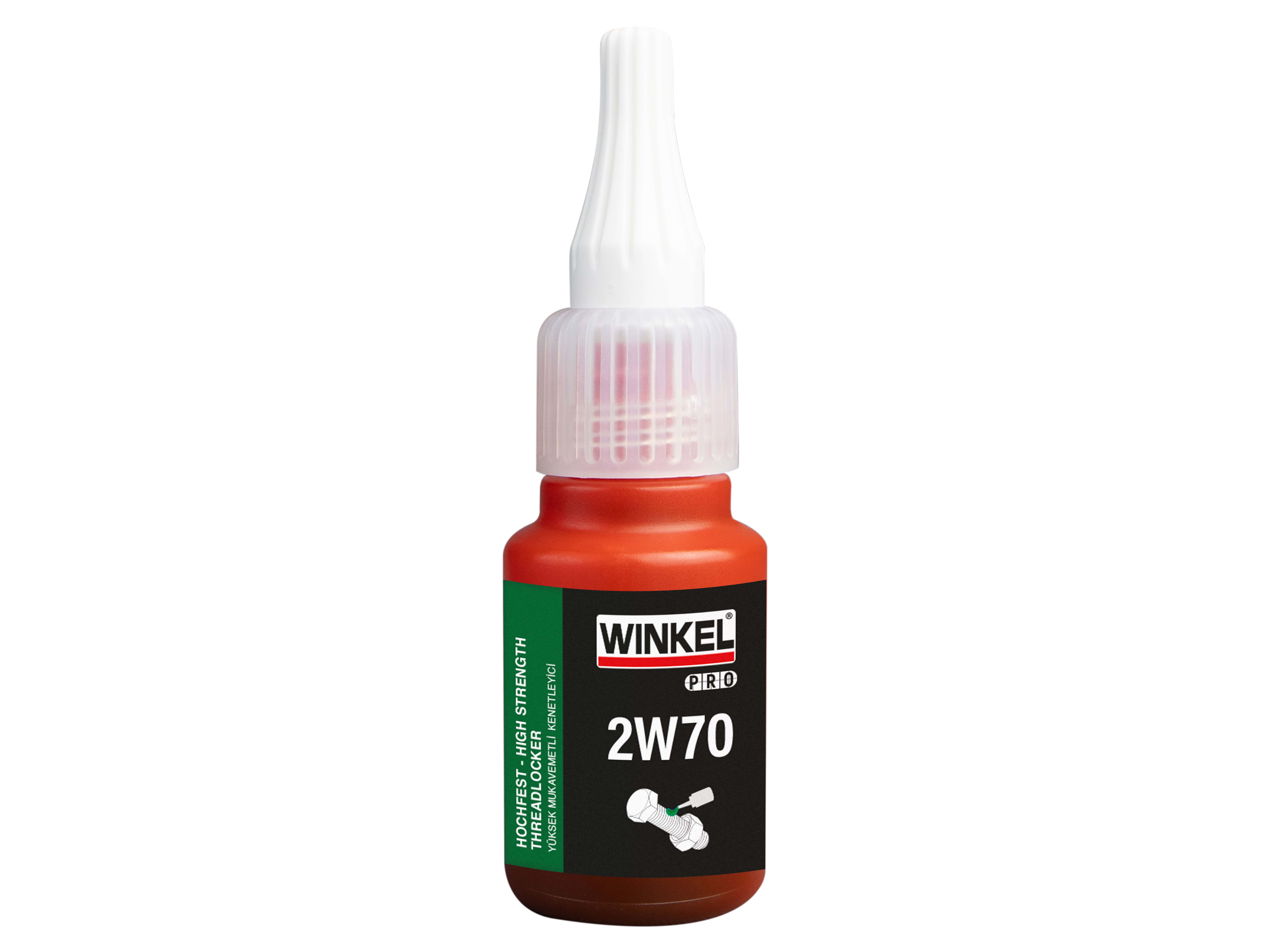 WINKEL PRO 2W70 Yüksek Mukavemetli Cıvata Sabitleyici - 10 ML (YEŞİL)