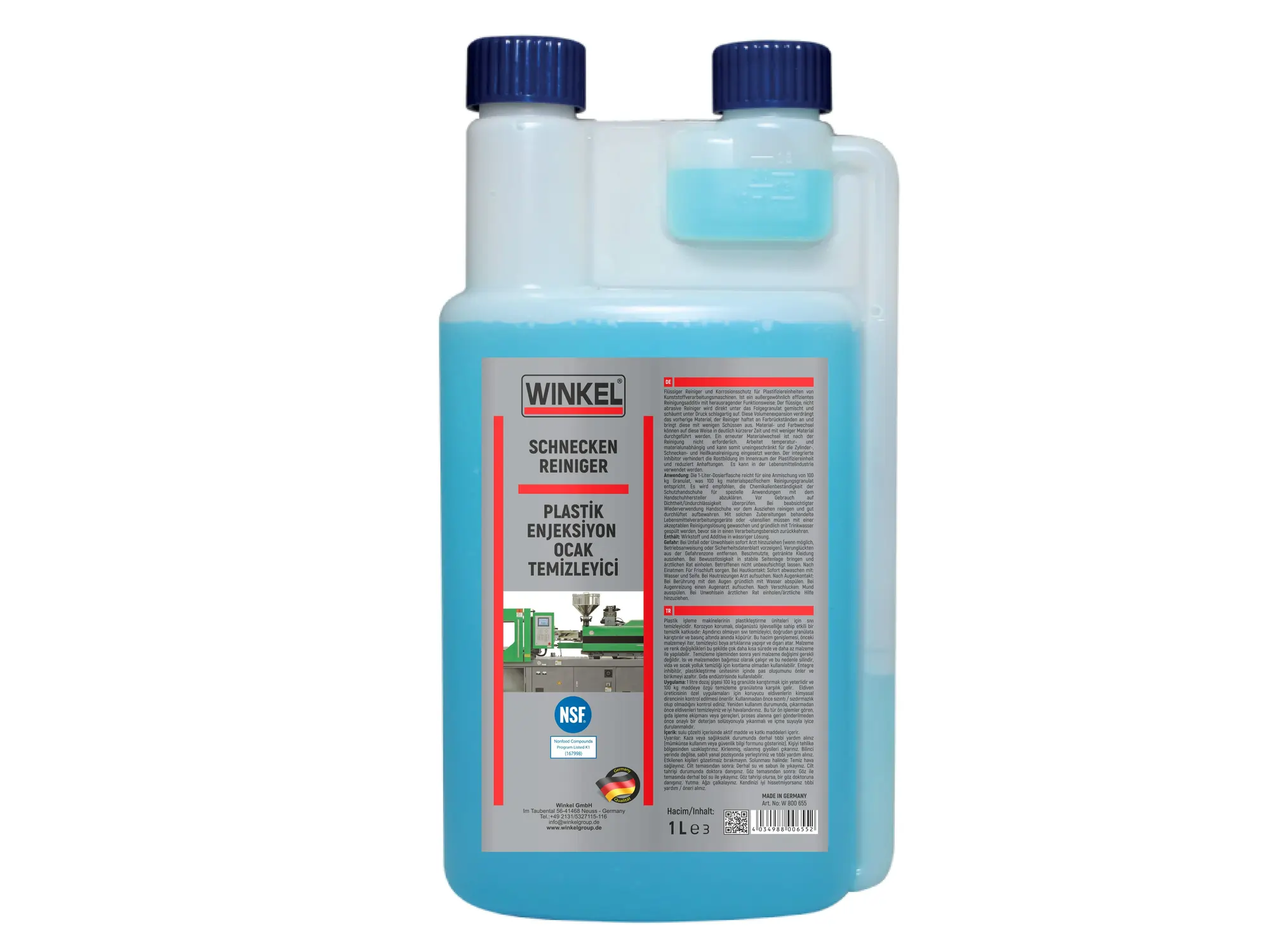 Plastik Enjeksiyon Ocak Temizleme - 1 L