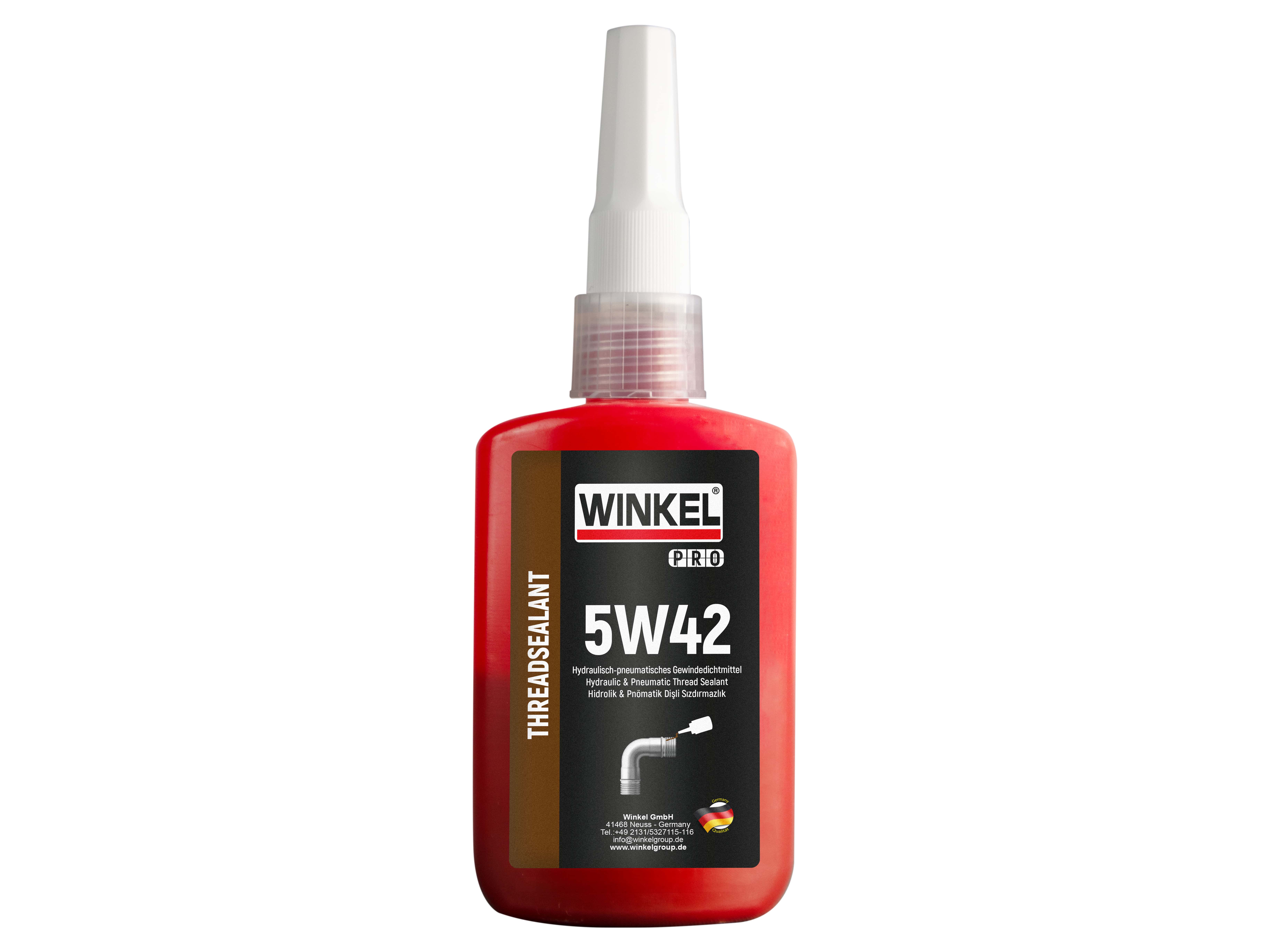 WINKEL PRO 5W42 Orta Mukavemetli Dişli Sızdırmazlık - 50 ML (KAHVERENGİ)