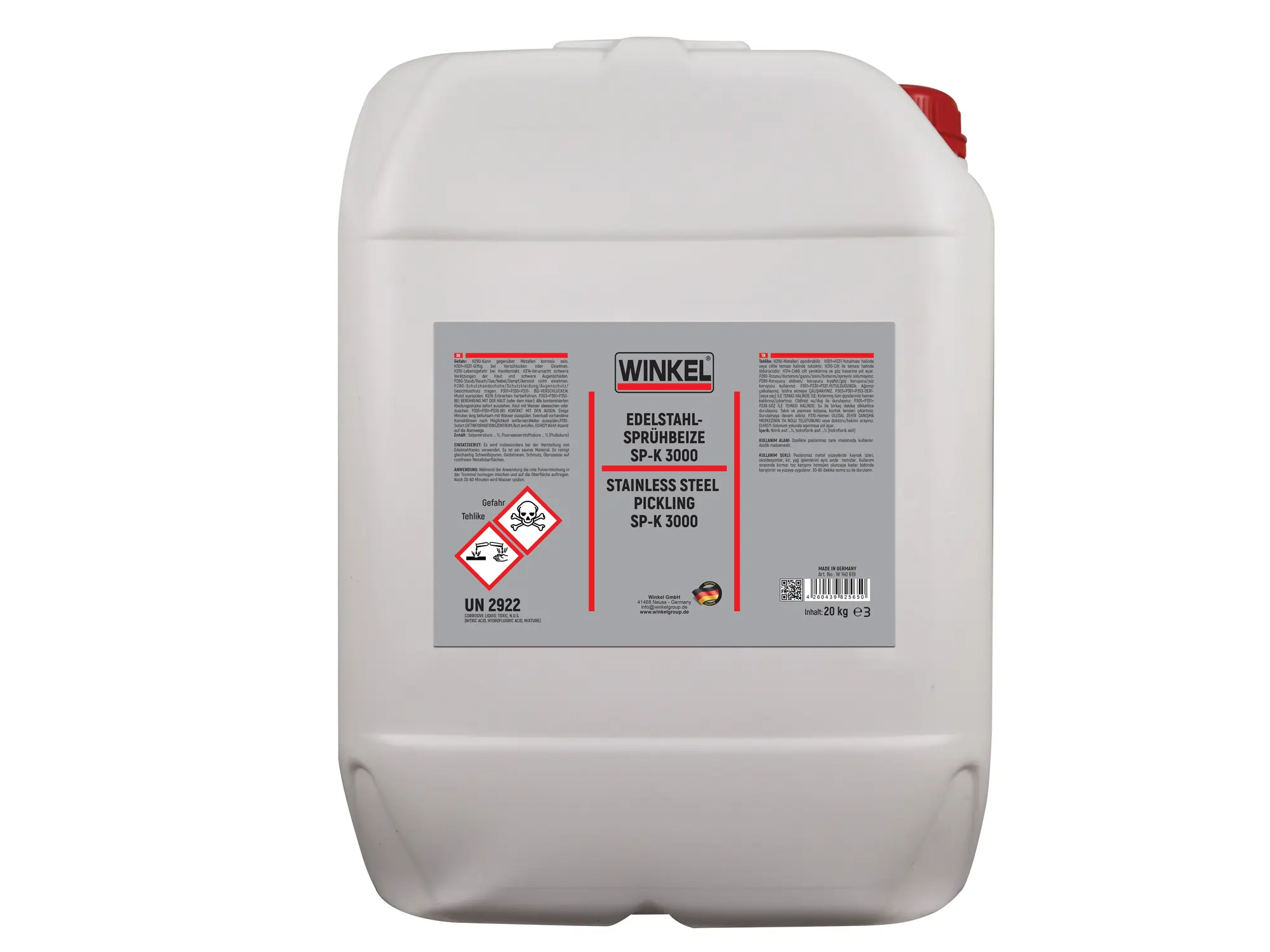 Paslanmaz Yüzey Temizleme SP-K 3000 - 20 KG